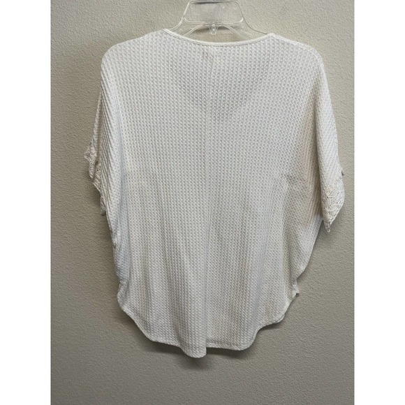 Hollister Women's Waffle Knit Blouse Size XS Short Dolman Sleeve - Picture 9 of 9
